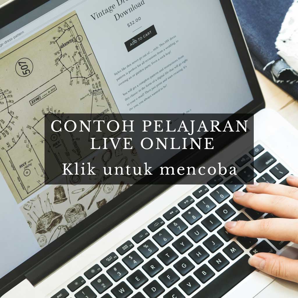 Contoh Pelajaran Live dengan Zoom